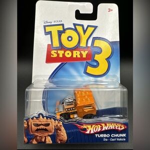 Hot Wheels Disney Pixar Toy Story Turbo Chunk New on Card Rare 2010 R2520
